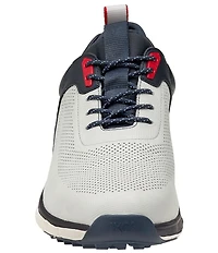Johnston & Murphy Men's XC4 H-1Luxe Hybrid Waterproof Perforated Leather Golf Sneakers