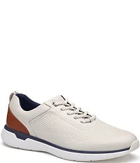 Johnston & Murphy Men's XC4 Prentiss 2 Embossed Waterproof Leather U-Throat Lace Up Sneakers
