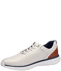 Johnston & Murphy Men's XC4 Prentiss 2 Embossed Waterproof Leather U-Throat Lace Up Sneakers