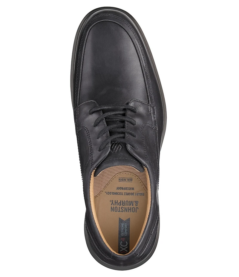Johnston & Murphy Men's XC4 Stanton 2.0 Waterproof Leather Moc Toe Lace Up Oxfords