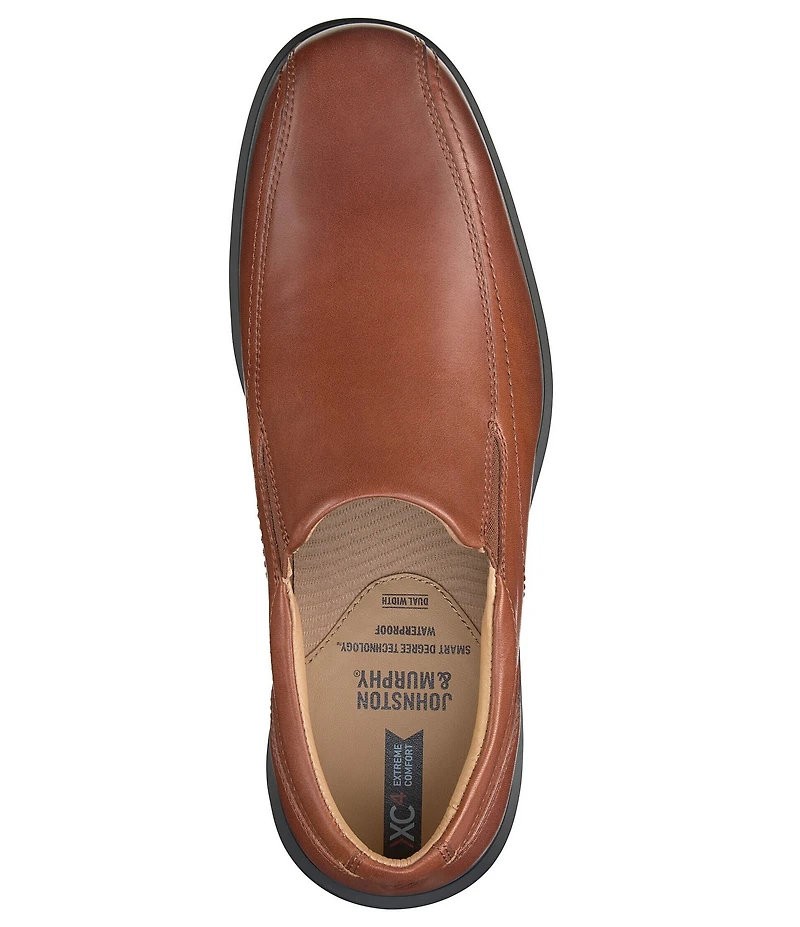 Johnston & Murphy Men's XC4 Stanton 2.0 Waterproof Leather Bike Toe Venetian Loafers