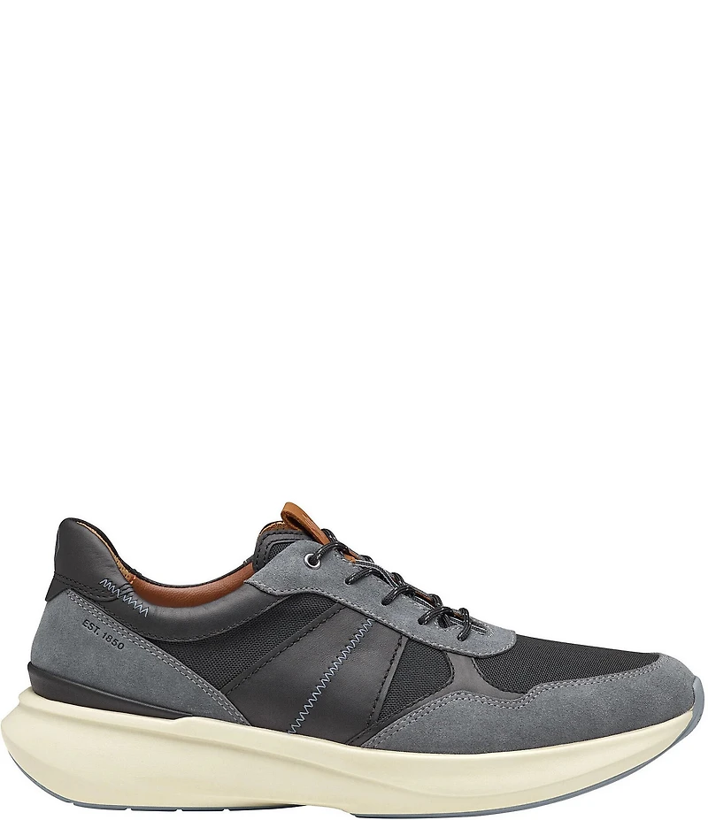 Johnston & Murphy Men's XC+Declan Suede and Leather Jogger Sneakers