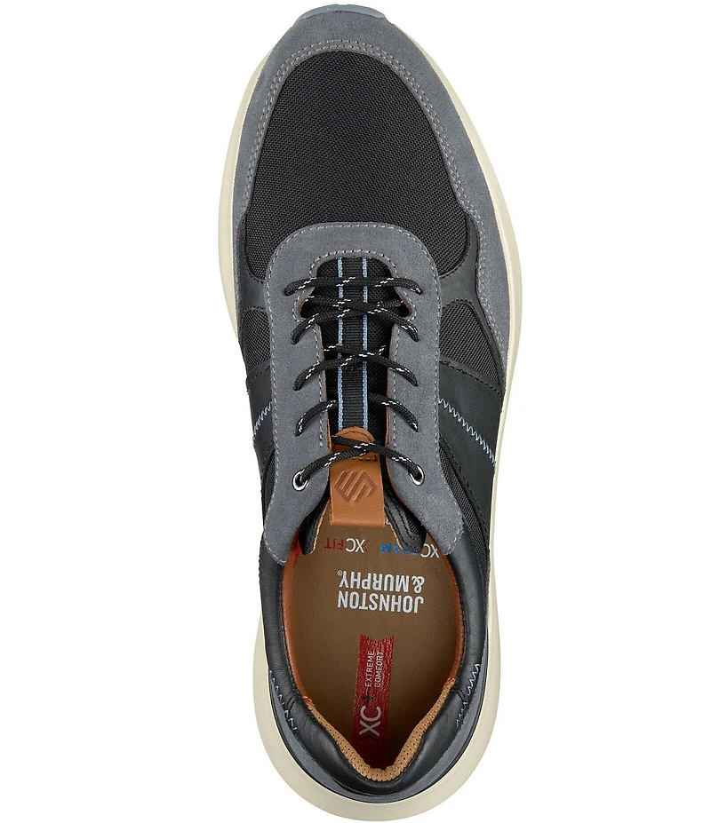 Johnston & Murphy Men's XC+Declan Suede and Leather Jogger Sneakers