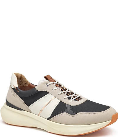 Johnston & Murphy Men's XC+Declan Suede and Leather Jogger Sneakers