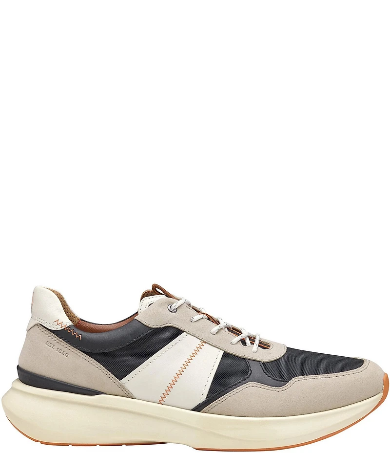 Johnston & Murphy Men's XC+Declan Suede and Leather Jogger Sneakers