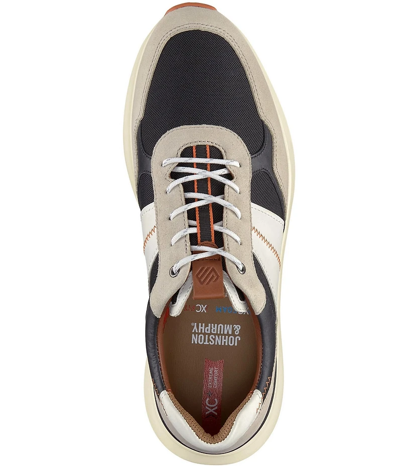 Johnston & Murphy Men's XC+Declan Suede and Leather Jogger Sneakers