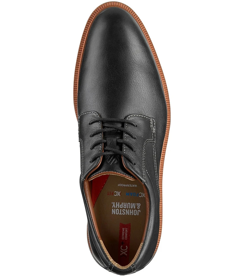 Johnston & Murphy Men's XC+Parker Leather Plain Toe Oxfords