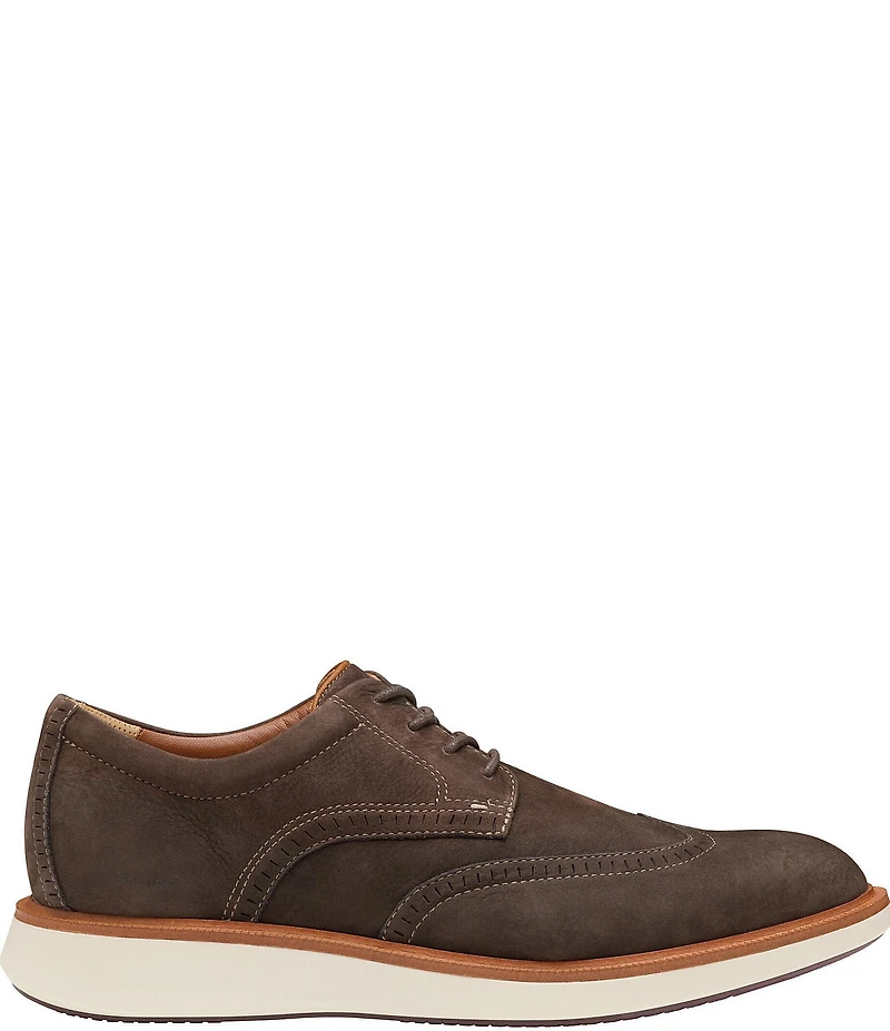 Johnston & Murphy Men's XC+Parker Waterproof Nubuck Wingtip Oxfords