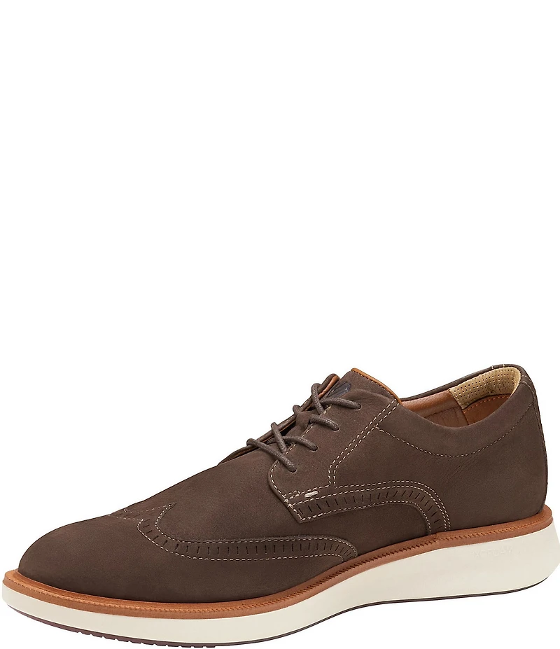 Johnston & Murphy Men's XC+Parker Waterproof Nubuck Wingtip Oxfords