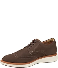 Johnston & Murphy Men's XC+Parker Waterproof Nubuck Wingtip Oxfords