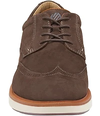 Johnston & Murphy Men's XC+Parker Waterproof Nubuck Wingtip Oxfords