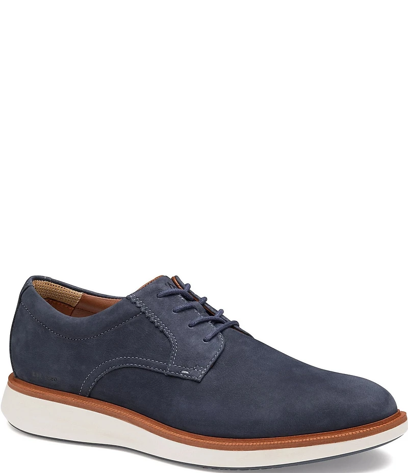 Johnston & Murphy Men's XC+Parker Waterproof Nubuck Plain Toe Oxfords