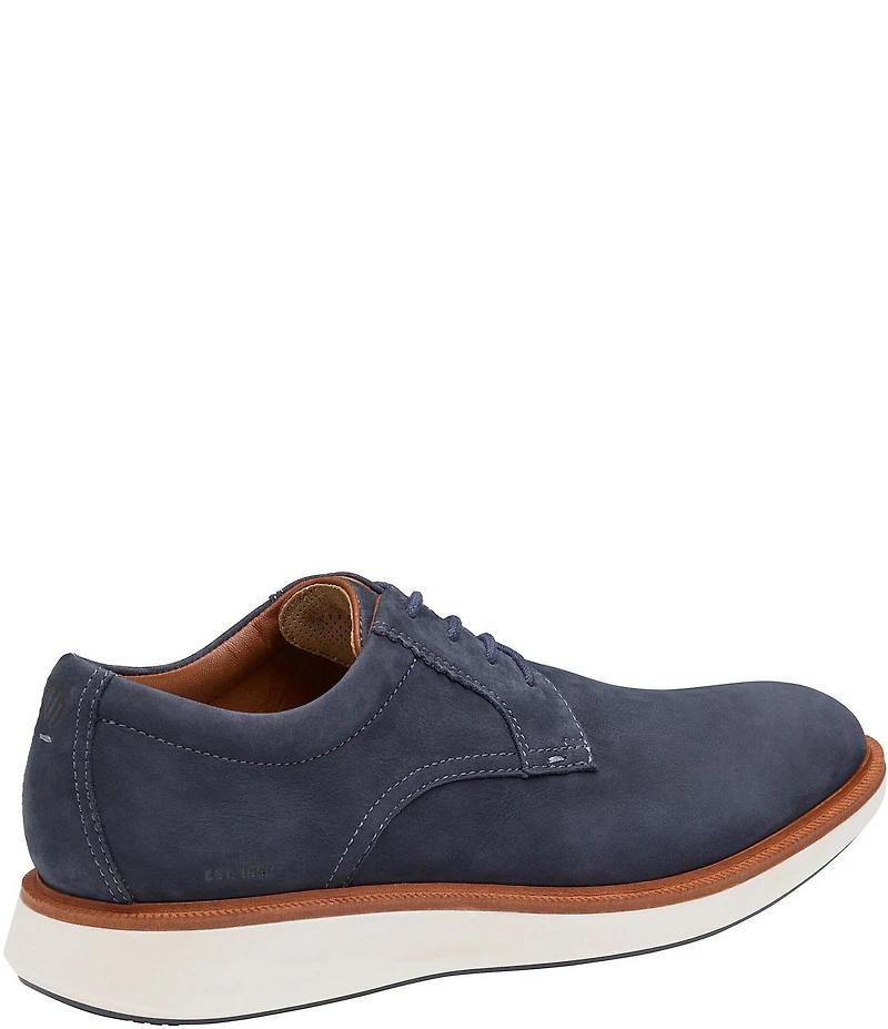 Johnston & Murphy Men's XC+Parker Waterproof Nubuck Plain Toe Oxfords
