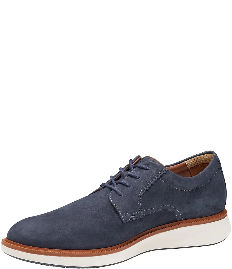 Johnston & Murphy Men's XC+Parker Waterproof Nubuck Plain Toe Oxfords