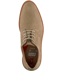 Johnston & Murphy Men's XC+Parker Waterproof Nubuck Plain Toe Oxfords