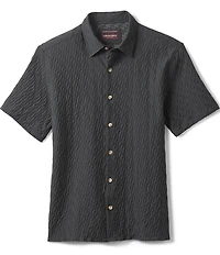 Johnston & Murphy Monterey Textured Short Sleeve Woven Shirt