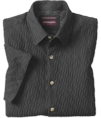 Johnston & Murphy Monterey Textured Short Sleeve Woven Shirt