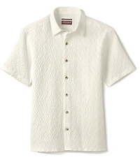 Johnston & Murphy Monterey Textured Short Sleeve Woven Shirt