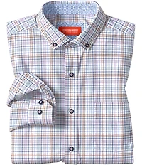 Johnston & Murphy Multi XC+ Motion Plaid Long Sleeve Woven Shirt