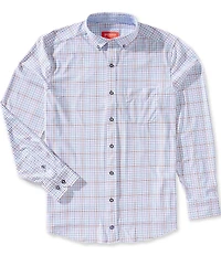 Johnston & Murphy Multi XC+ Motion Plaid Long Sleeve Woven Shirt