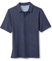 Johnston & Murphy Sedona Frond V-Neck Short Sleeve Polo Shirt