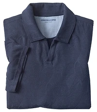 Johnston & Murphy Sedona Frond V-Neck Short Sleeve Polo Shirt