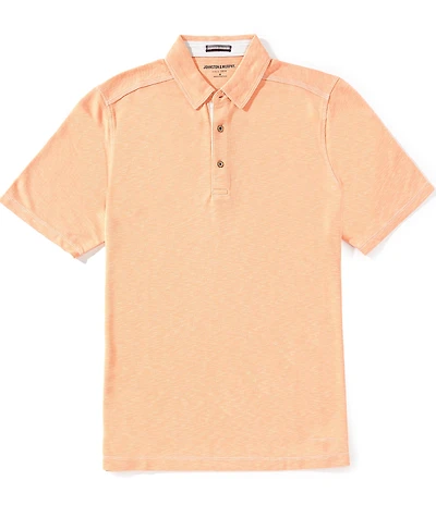 Johnston & Murphy Slub Short Sleeve Polo Shirt
