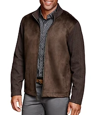Johnston & Murphy Suede Full-Zip Jacket