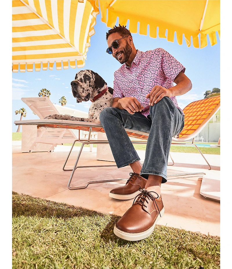 Johnston & Murphy Sunglasses Print Short Sleeve Woven Shirt