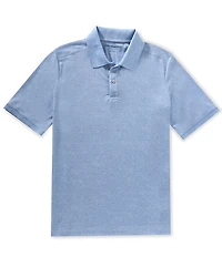 Johnston & Murphy Textured Print Short Sleeve Polo Shirt