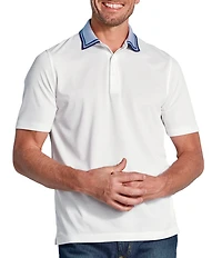 Johnston & Murphy Tipped Collar Short Sleeve Polo Shirt