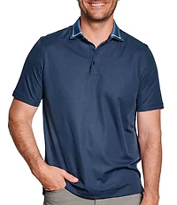 Johnston & Murphy Tipped Collar Short Sleeve Polo Shirt