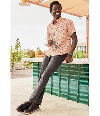 Johnston & Murphy Toucan Print Short Sleeve Woven Shirt