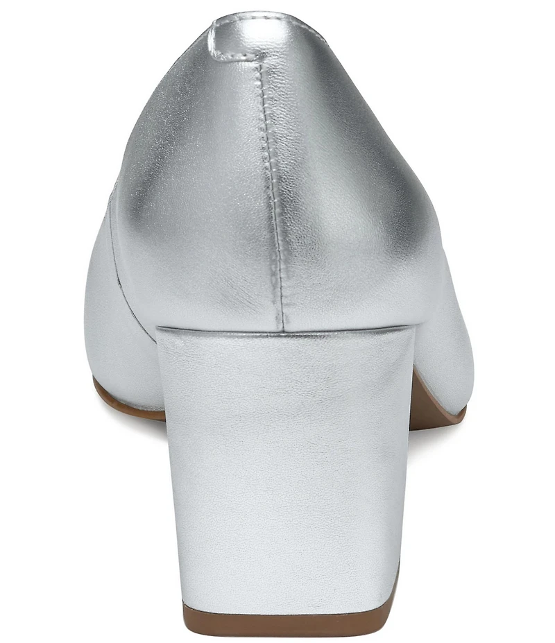 Johnston & Murphy Vicki Leather Block Heel Pumps