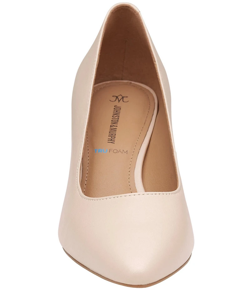 Johnston & Murphy Vicki Leather Block Heel Pumps