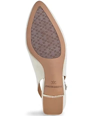 Johnston & Murphy Vicki Patent Leather Slingback Block Heel Pumps