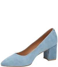 Johnston & Murphy Vicki Suede Block Heel Pumps