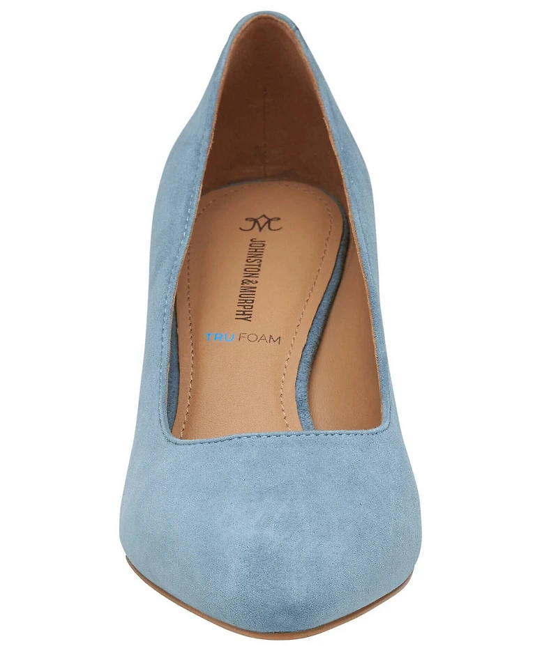 Johnston & Murphy Vicki Suede Block Heel Pumps