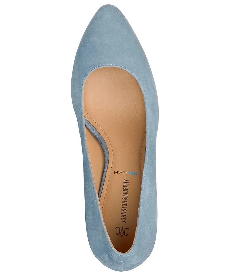 Johnston & Murphy Vicki Suede Block Heel Pumps