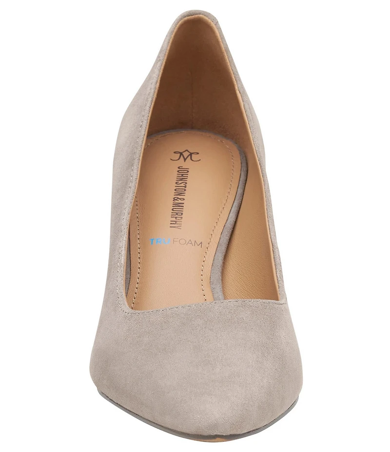 Johnston & Murphy Vicki Suede Block Heel Pumps