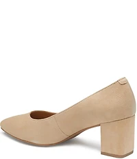 Johnston & Murphy Vicki Suede Block Heel Pumps
