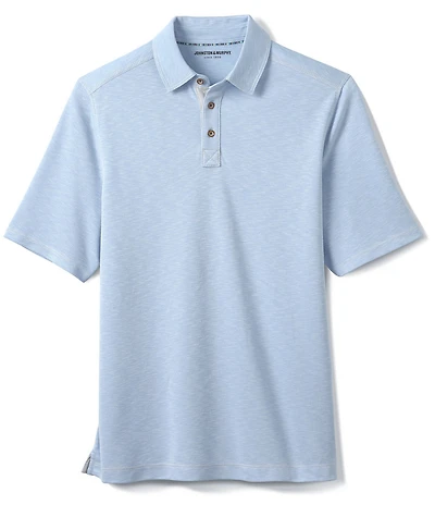 Johnston & Murphy Vintage Slub Short Sleeve Polo Shirt