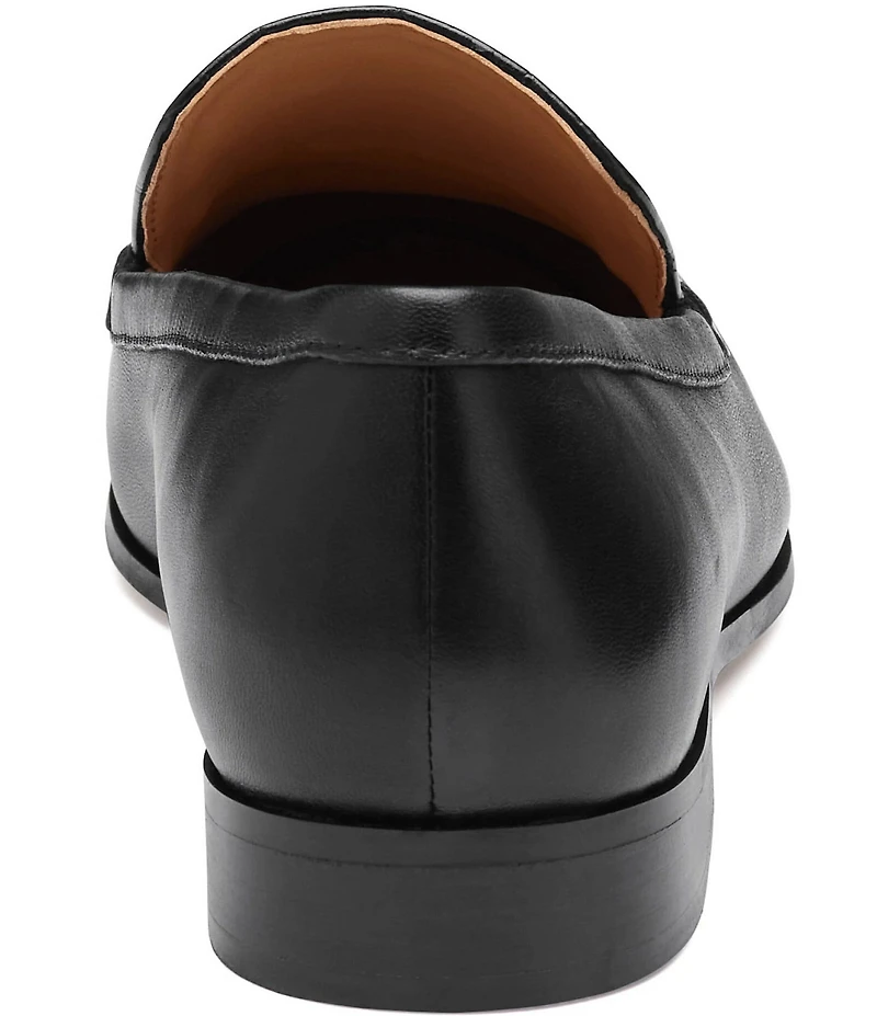 Johnston & Murphy Women's Ali Leather Croco Embossed Bit Buckle Loafers