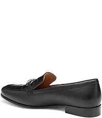 Johnston & Murphy Women's Ali Leather Croco Embossed Bit Buckle Loafers