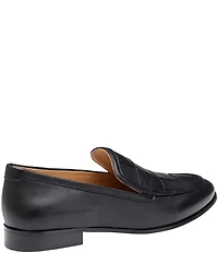 Johnston & Murphy Women's Ali Leather Woven Vamp Loafers