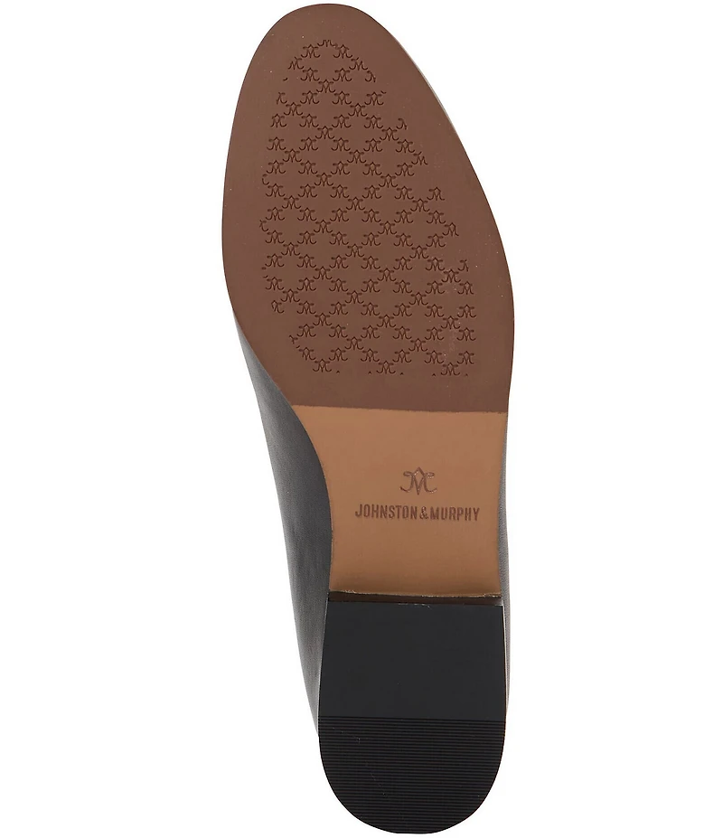 Johnston & Murphy Women's Ali Leather Woven Vamp Loafers