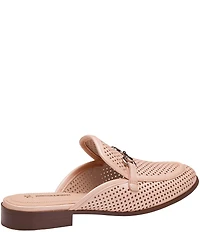Johnston & Murphy Women's Ali Perforated Bit Buckle Loafer Mules