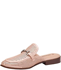 Johnston & Murphy Women's Ali Perforated Bit Buckle Loafer Mules