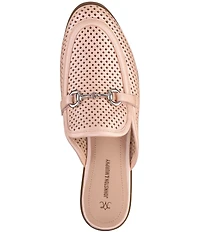 Johnston & Murphy Women's Ali Perforated Bit Buckle Loafer Mules