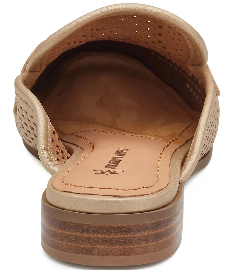 Johnston & Murphy Women's Ali Perforated Bit Buckle Loafer Mules